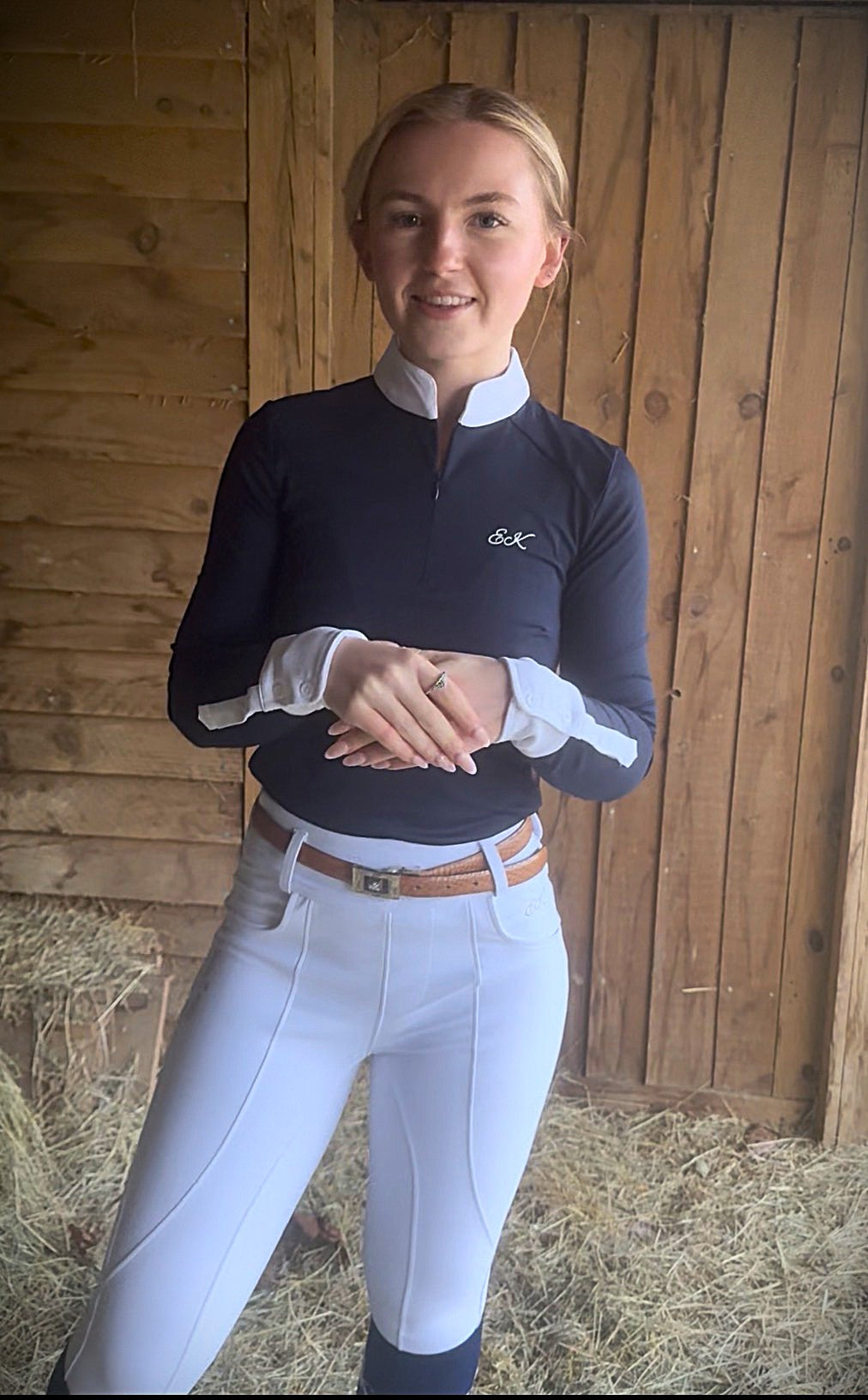 Aria Navy Competition Show Shirt